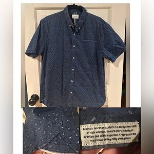 7Diamonds | Men's Blue Patterned Shirt